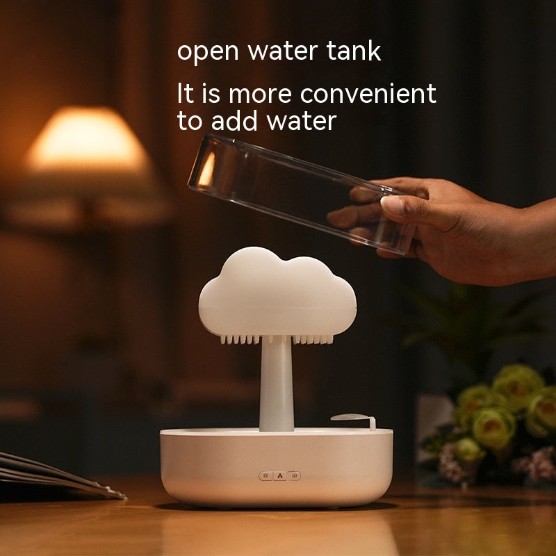 Rain Cloud Aromatherapy Humidifier with Water Drop Sound and 7 Color Led Night Lights