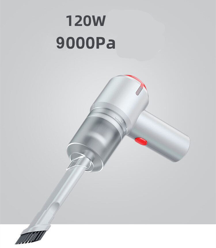 Wireless High-Power Wet and Dry Mini Vacuum Car Vacuum Suction Cleaner with Towel and Storage Bag