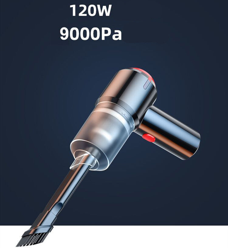 Wireless High-Power Wet and Dry Mini Vacuum Car Vacuum Suction Cleaner with Towel and Storage Bag