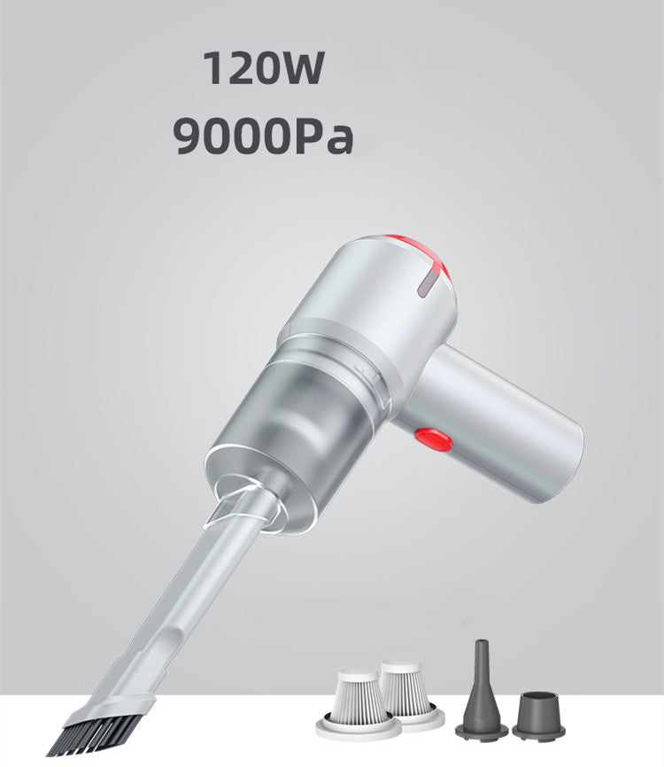 Wireless High-Power Wet and Dry Mini Vacuum Car Vacuum Suction Cleaner with Towel and Storage Bag