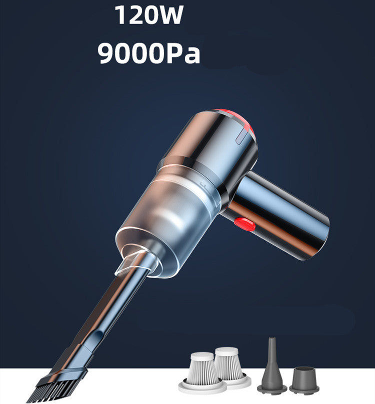 Wireless High-Power Wet and Dry Mini Vacuum Car Vacuum Suction Cleaner with Towel and Storage Bag