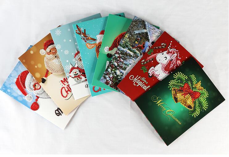 Artistic Fun DIY Birthday Thank You Bless You Best Wishes Graduation Fathers Day Diamond Painting Greeting Card Kits