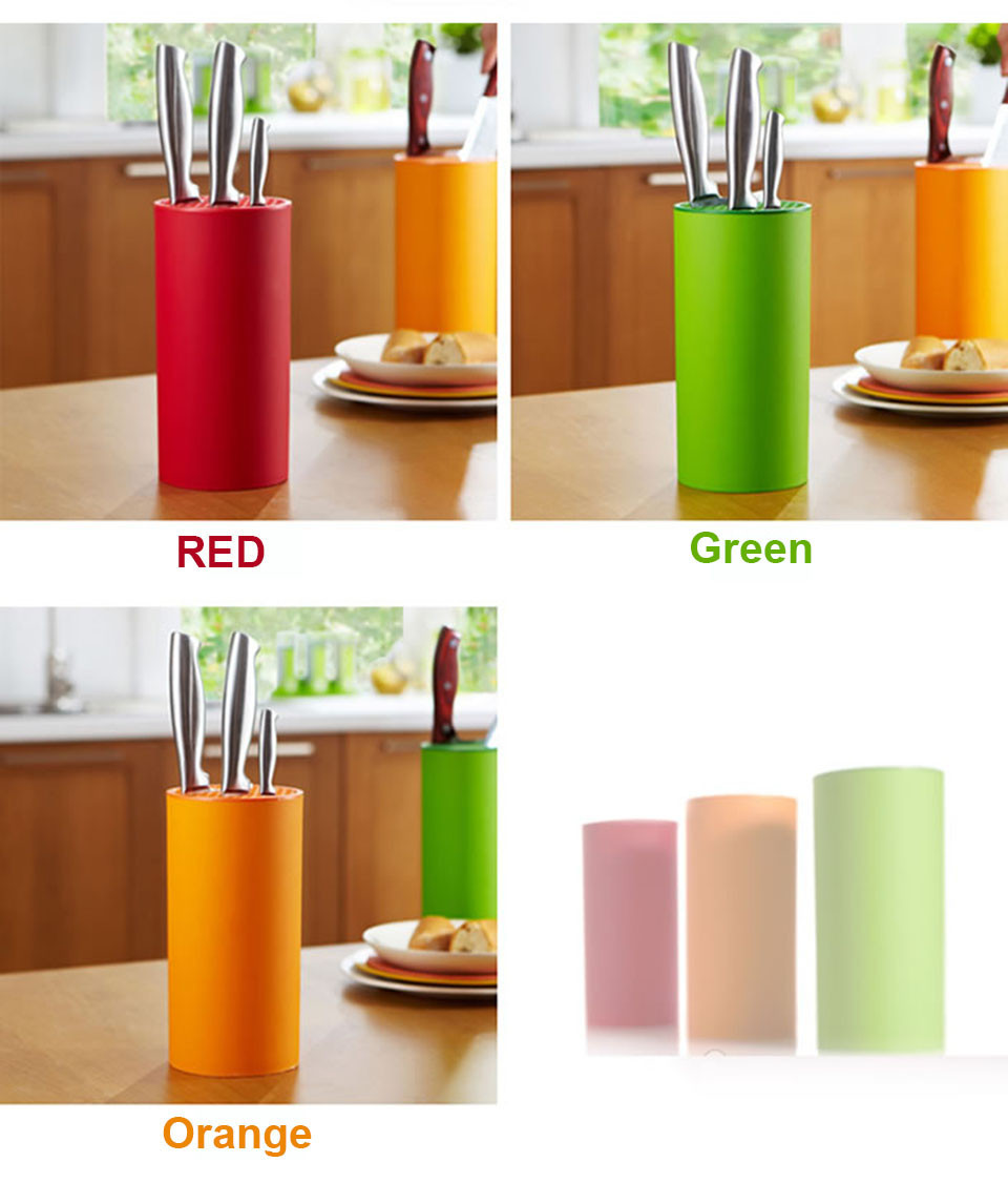 Multifunctional Colorful Plastic Knife Holder