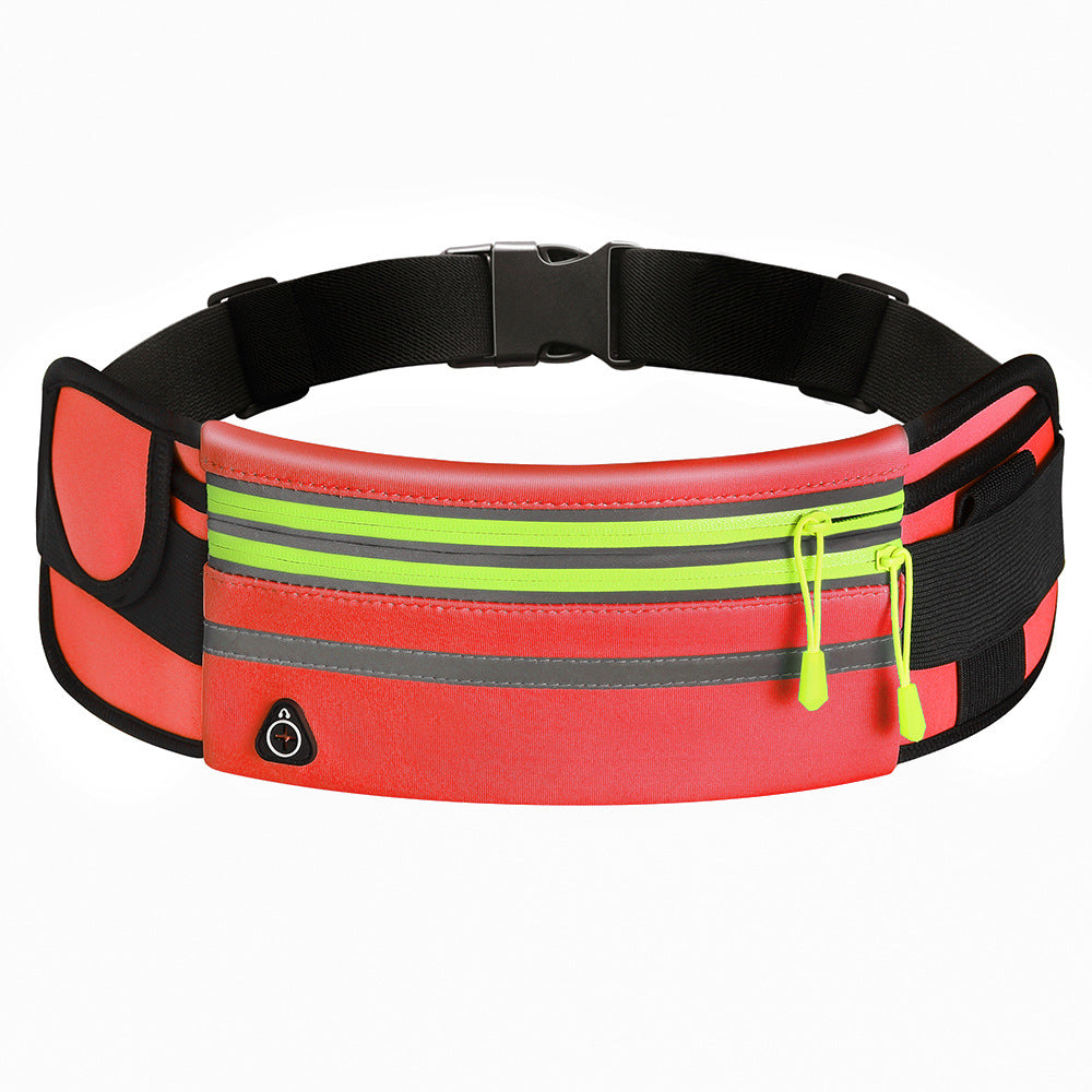 Double Zippers Sweat and Waterproof Sports Fanny Waist Bag Pack