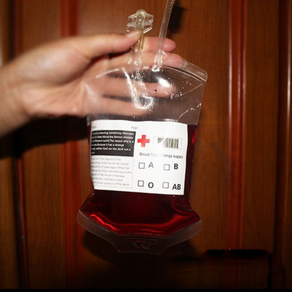 Transparent Food Grade Drink Halloween Party Decoration Beverage Bag for Vampire Blood