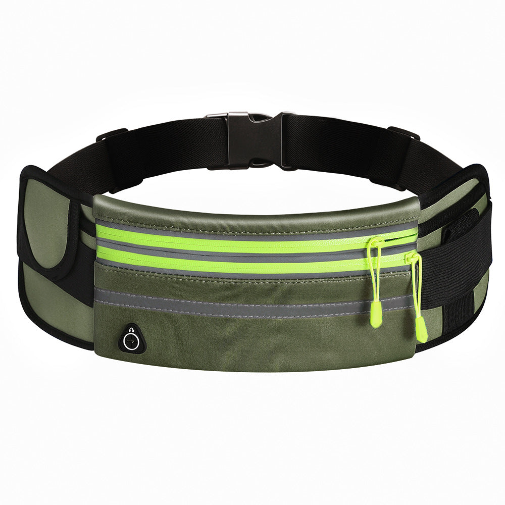 Double Zippers Sweat and Waterproof Sports Fanny Waist Bag Pack