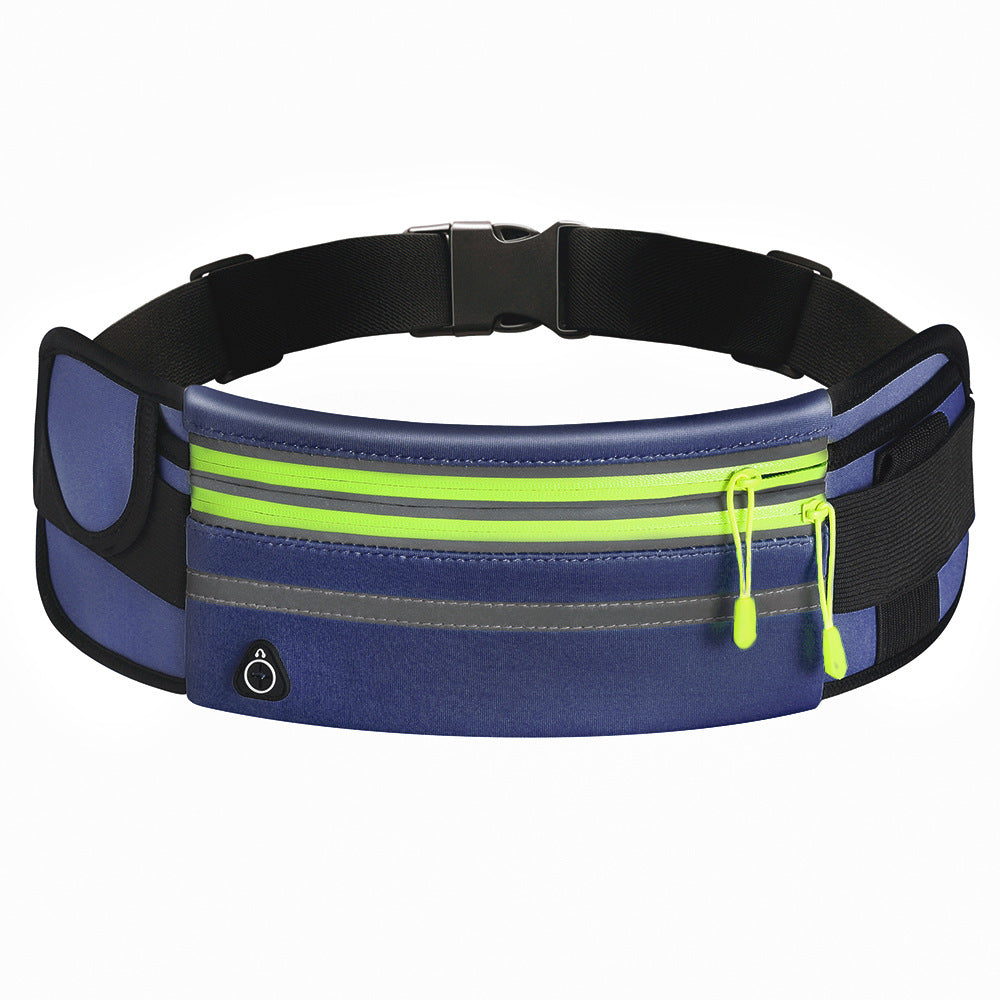 Double Zippers Sweat and Waterproof Sports Fanny Waist Bag Pack