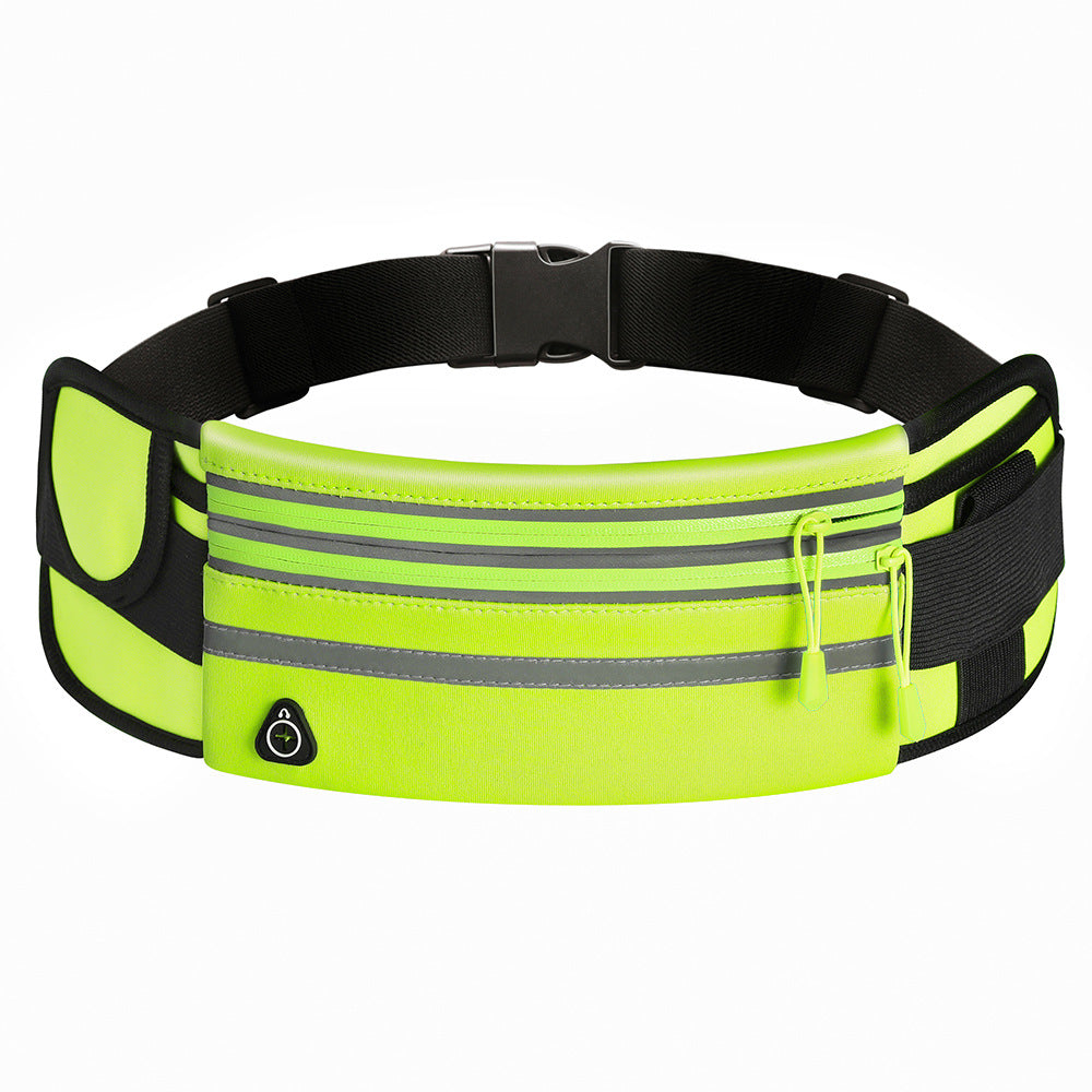 Double Zippers Sweat and Waterproof Sports Fanny Waist Bag Pack