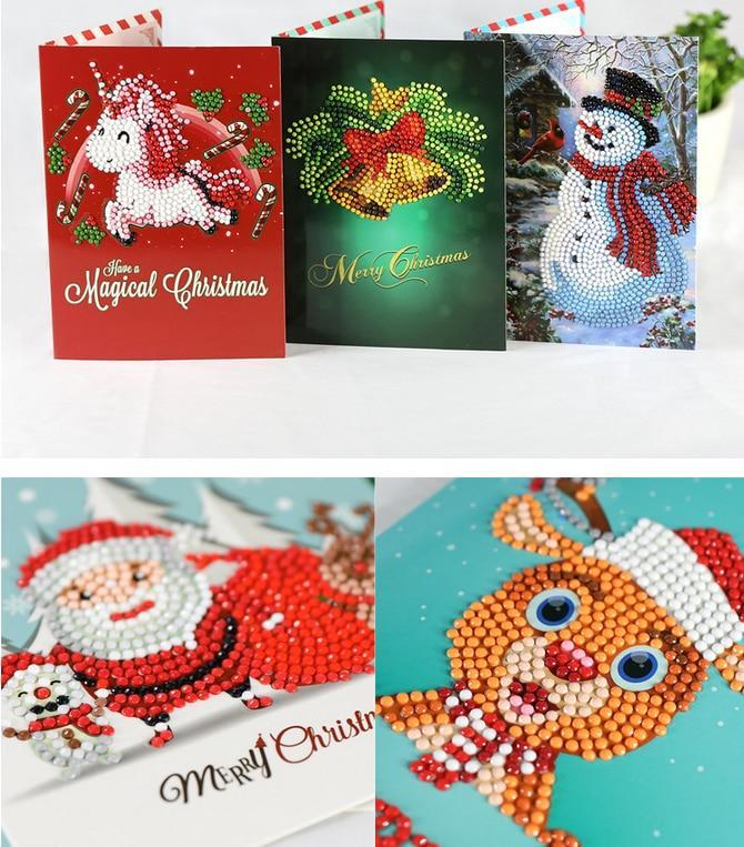Artistic Fun DIY Birthday Thank You Bless You Best Wishes Graduation Fathers Day Diamond Painting Greeting Card Kits