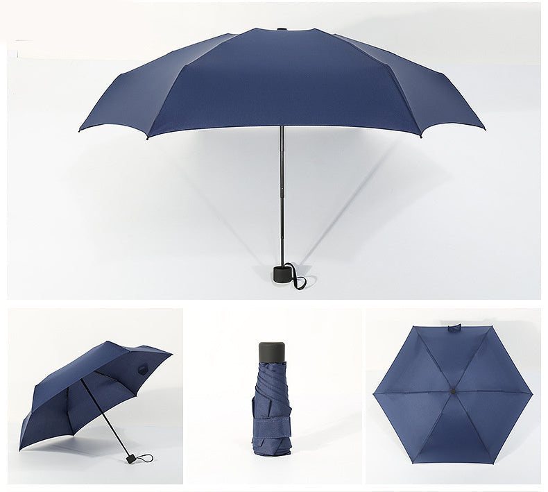 Super Durable Weather Rain Waterproof Quick Dry Protection Mini Compact UV Protection Lightweight Umbrellas with Matching Case
