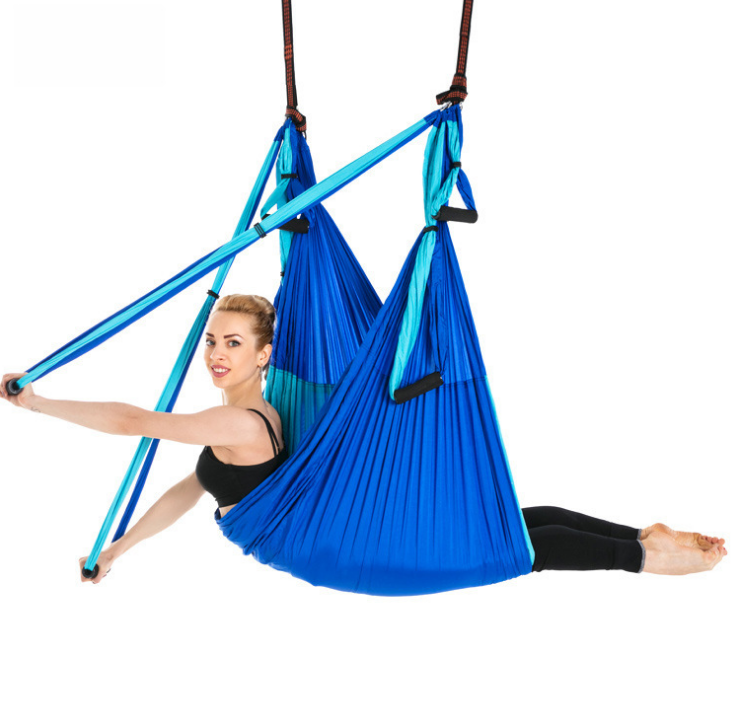 Anti-Gravity Colorful Yoga Pilates Fitness Exercise Outdoor Swing Hammock Equipment Set