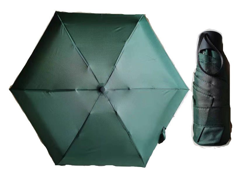 Super Durable Weather Rain Waterproof Quick Dry Protection Mini Compact UV Protection Lightweight Umbrellas with Matching Case