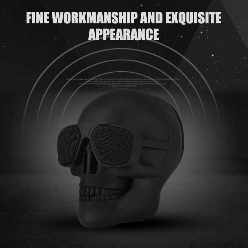 Skull Dog Head Wireless Portable 8W Bluetooth Subwoofer Waterproof Outdoor Speaker for Phone Tablet Computer