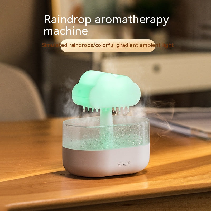 Rain Cloud Aromatherapy Humidifier with Water Drop Sound and 7 Color Led Night Lights