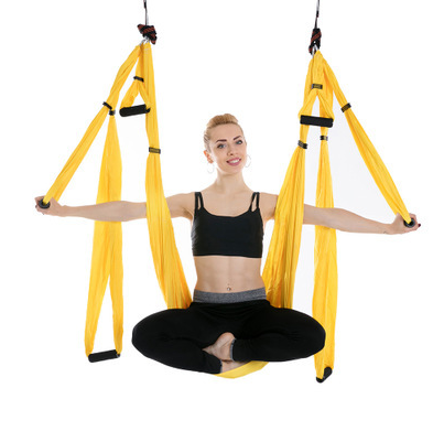 Anti-Gravity Colorful Yoga Pilates Fitness Exercise Outdoor Swing Hammock Equipment Set