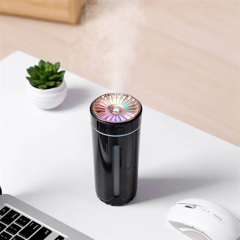 Air Humidifier Purifier Diffuser Wireless with Colorful Lights for Auto