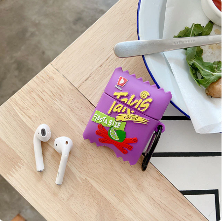 AirPod Protective Silicone Snack Candy 3D Design Cases with Keychain