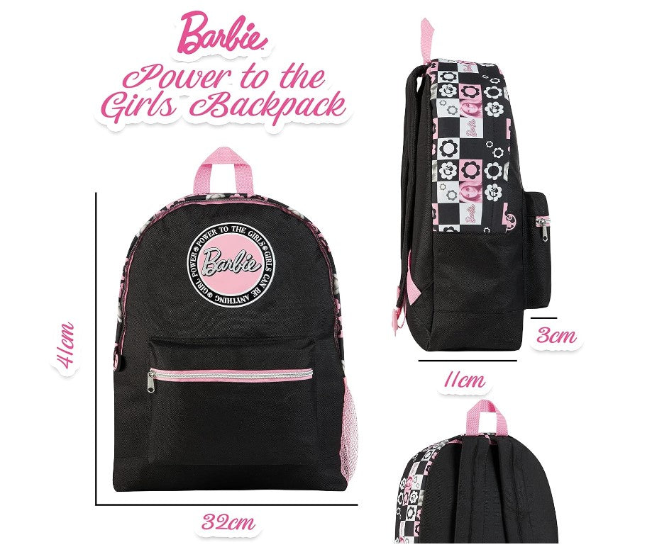 Classic Barbie Pink Travel School Roomy Backpack for Kids Children Girls Teenage Women School Shoulder Travel Bags