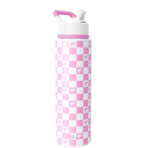 Barbie 24 OZ Tumbler Stainless Steel Vacuum Insulated Water Drinking Bottles with Lid and Straws