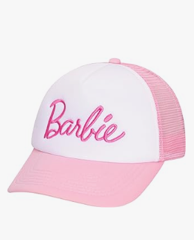 Barbie Multi Color Letter Embroidered Adjustable Baseball Caps and Soft Warm Winter Beanie Hats for Cold Seasons
