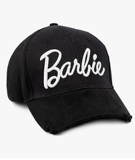 Barbie Multi Color Letter Embroidered Adjustable Baseball Caps and Soft Warm Winter Beanie Hats for Cold Seasons