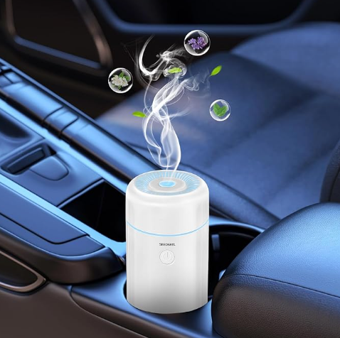 Air Humidifier Purifier Diffuser Wireless with Colorful Lights for Auto