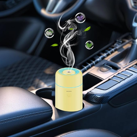 Air Humidifier Purifier Diffuser Wireless with Colorful Lights for Auto