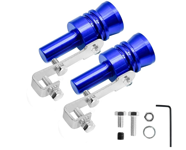 Universal Metal Turbo Whistle Sound Muffler Simulator for Car Auto 2 Pack