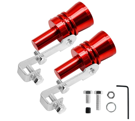 Universal Metal Turbo Whistle Sound Muffler Simulator for Car Auto 2 Pack