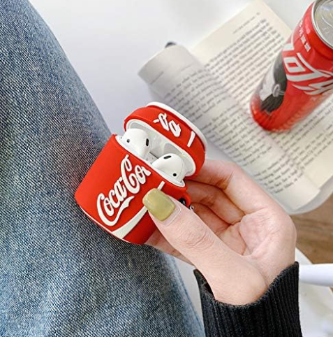Air Pod Protective Silicone Snack Candy Cookie Coke Reeses Takis Bubble Gum 3D Design Cases with Keychain