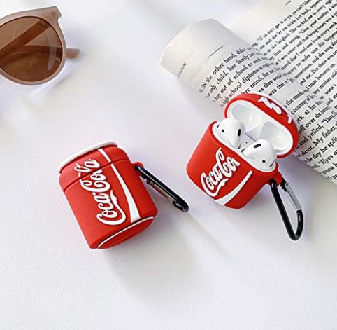 Air Pod Protective Silicone Snack Candy Cookie Coke Reeses Takis Bubble Gum 3D Design Cases with Keychain