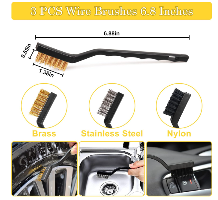 27Pcs Car Auto Wash Cleaning Detailing Drill Brush Kit Set for Auto Interior and Exterior with Accessories