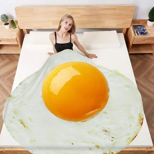 Fun Realistic Round Flannel Fleece Linen Food Pizza Donut Cookie Egg Chocolate Designed Novelty Throw Bedding Couch Sofa Bed Spread Picnic Pool BeachBlankets