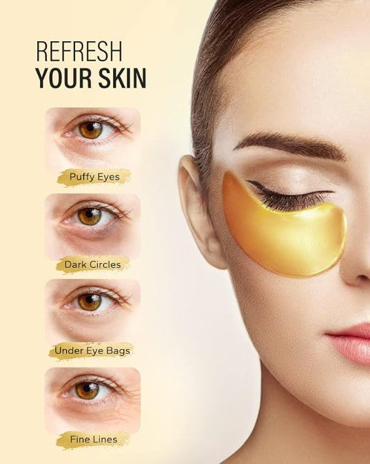 Revitilizing Under Eye Patches & Retinol Collagen Eye Gel Pads Reduce Wrinkles Puffy Eyes Eye Bags