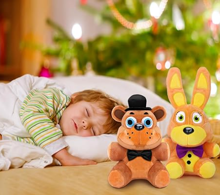 Five Night at Freddy FNAF Movie Spring Bunny Bear Fox Wolf Chica Freddy Springtrap Mangle Animal Stuff Plush Figure Collectible Toys for Halloween