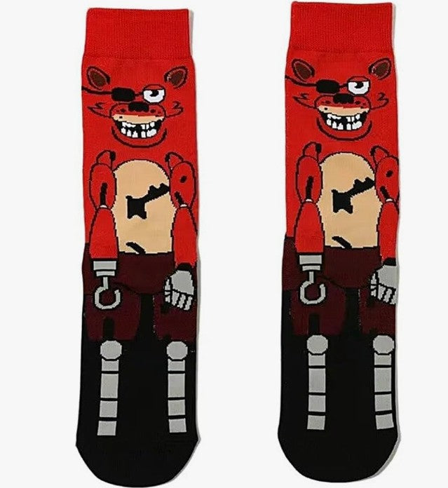 Five Nights At Freddy's FNAF Boys' Men Freddy Fazebear Soft And Stretchy Kids Crew Socks 1 Pair