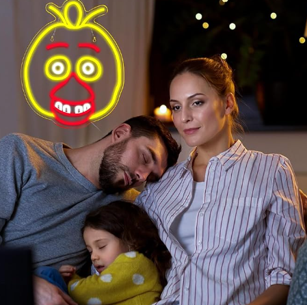 Five Nights at Freddy FNAF Foxy Freddy Chica Bunny LED Neon Signs for Wall Bedroom Decor