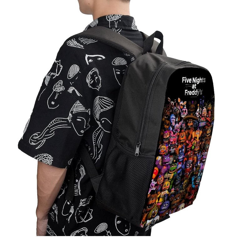 Five Nights at Freddy FNAF Travel Daypack Sports Laptop Bag Backpack for Men and Women