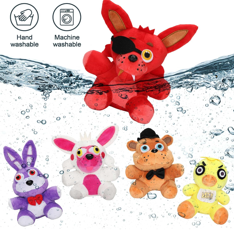 Five Night at Freddy FNAF Movie Spring Bunny Bear Fox Wolf Chica Freddy Springtrap Mangle Animal Stuff Plush Figure Collectible Toys for Halloween