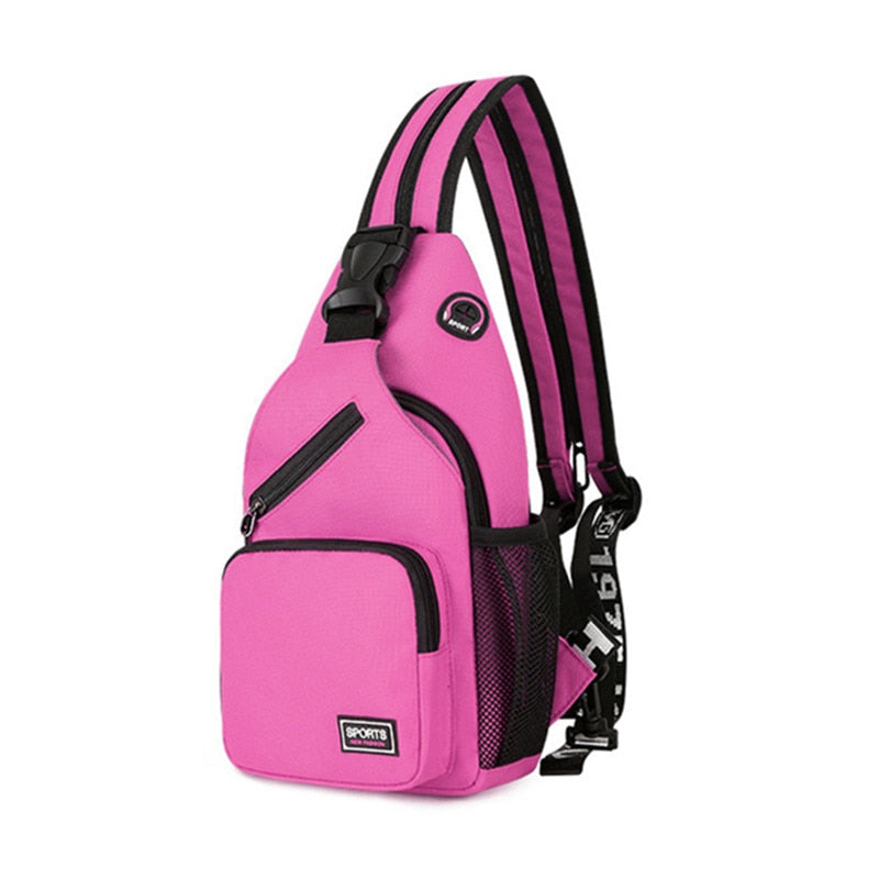 Multiple Colors Casual Crossbody Sling Shoulder Waterproof Messenger Hiking Traveling Backpack Bag for Men Women
