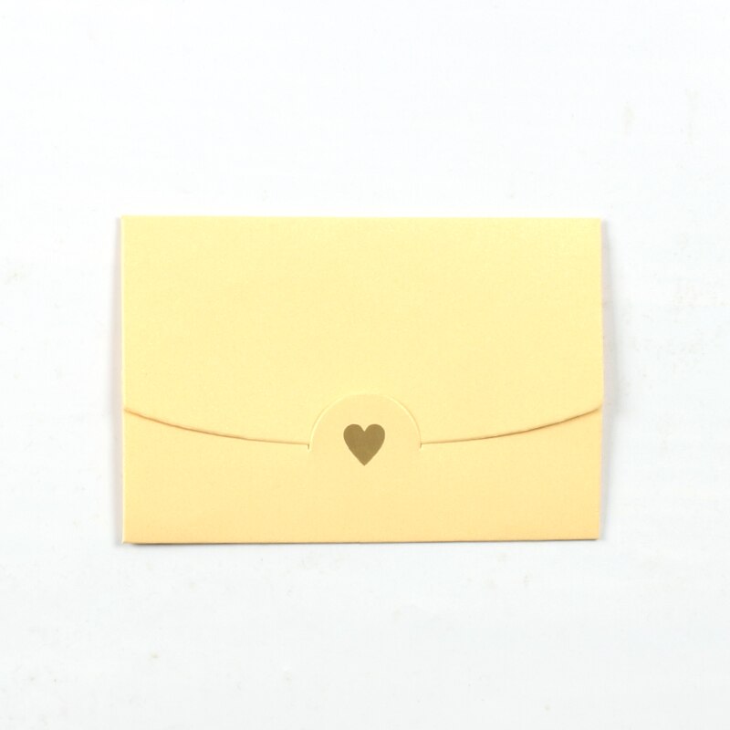 Craft Paper Envelopes for Love Letter Valentine Style Adorned with Mini Hearts 20 Pack