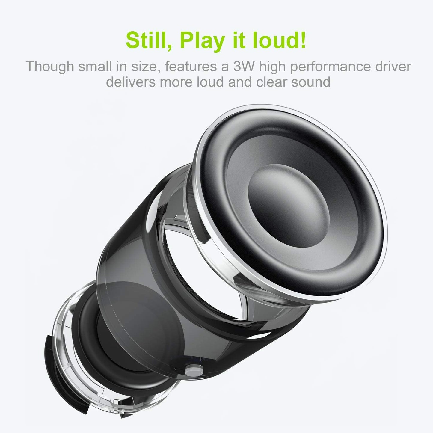Pro Mini Bluetooth Waterproof Subwoofer powerful Speaker with Custom Bass and Case Holder