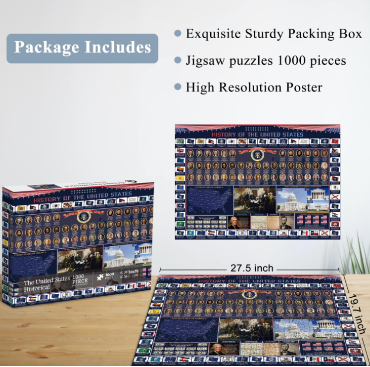 Interactive Fun Imaginative Mystery Educational 1000 Pieces Jigsaw Puzzles Toy and Games