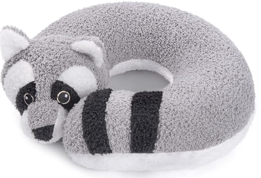 Animal Design Soft Neck Head Chin Travel Pillow for Kids and Toddlers
