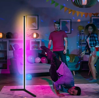 Home Decor Multi Color Smart APP Bluetooth LED Mood Corner Floor Light Lamp