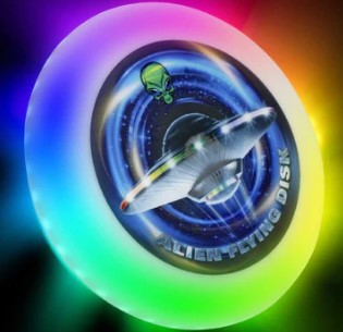 LED Flying Light Up Frisbee Disc Glow in The Dark for Kids and Adults for Day Night Camping Parties Beach