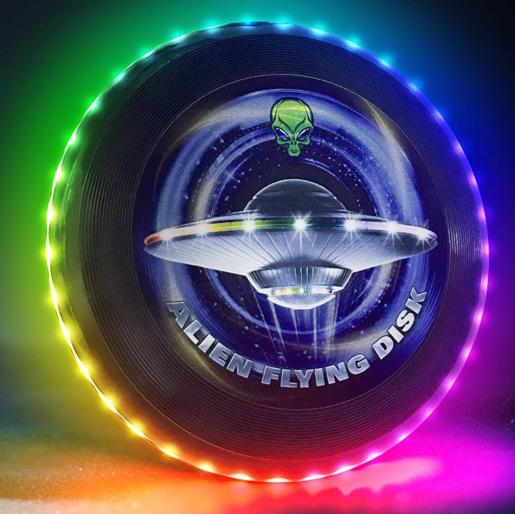 LED Flying Light Up Frisbee Disc Glow in The Dark for Kids and Adults for Day Night Camping Parties Beach