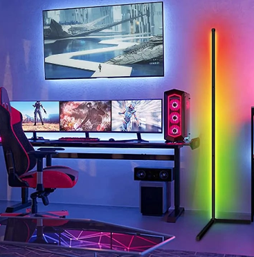 Home Decor Multi Color Smart APP Bluetooth LED Mood Corner Floor Light Lamp