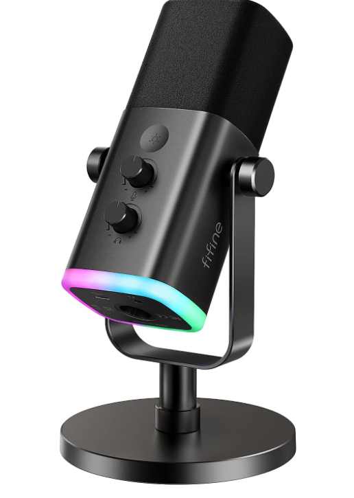 USB Wireless Bluetooth Dynamic Microphone for Podcast Recording, PC Computer Gaming Streaming Microphone