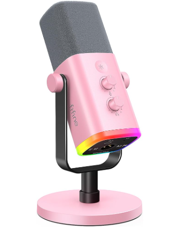 USB Wireless Bluetooth Dynamic Microphone for Podcast Recording, PC Computer Gaming Streaming Microphone